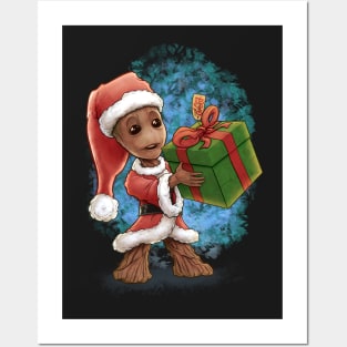 xmas groot Posters and Art